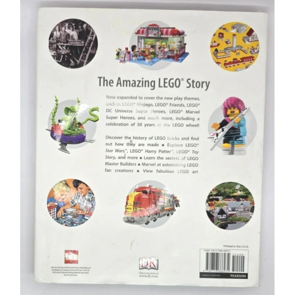 The Lego Book by Lipkowitz, Daniel Hardcover w/DJ 254‎ pgs Excellent Condition